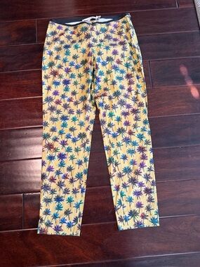 Dorothee Schumacher Psychedelic Palms Capri Pants NWT 1